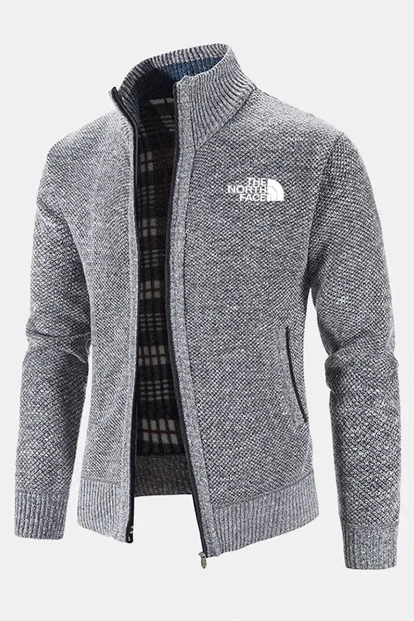 The Nokdjrth Face-Men's Zip Up Sweater