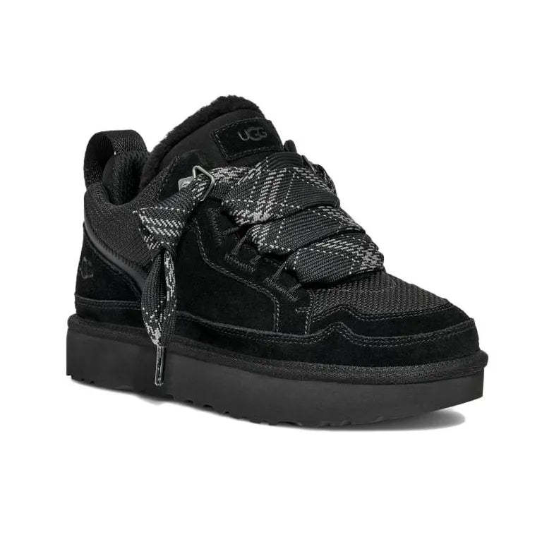 UkdjGG Women's Lowmel Sheepskin Lace Boot in Chestnut