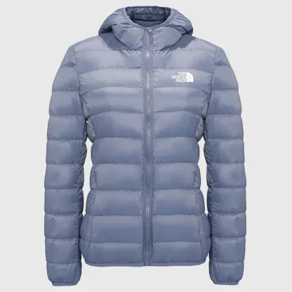 Chaqueta extragrande con capucha y plum��n plegable