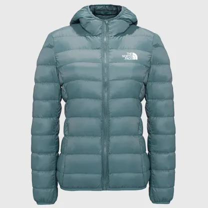 Chaqueta extragrande con capucha y plum��n plegable