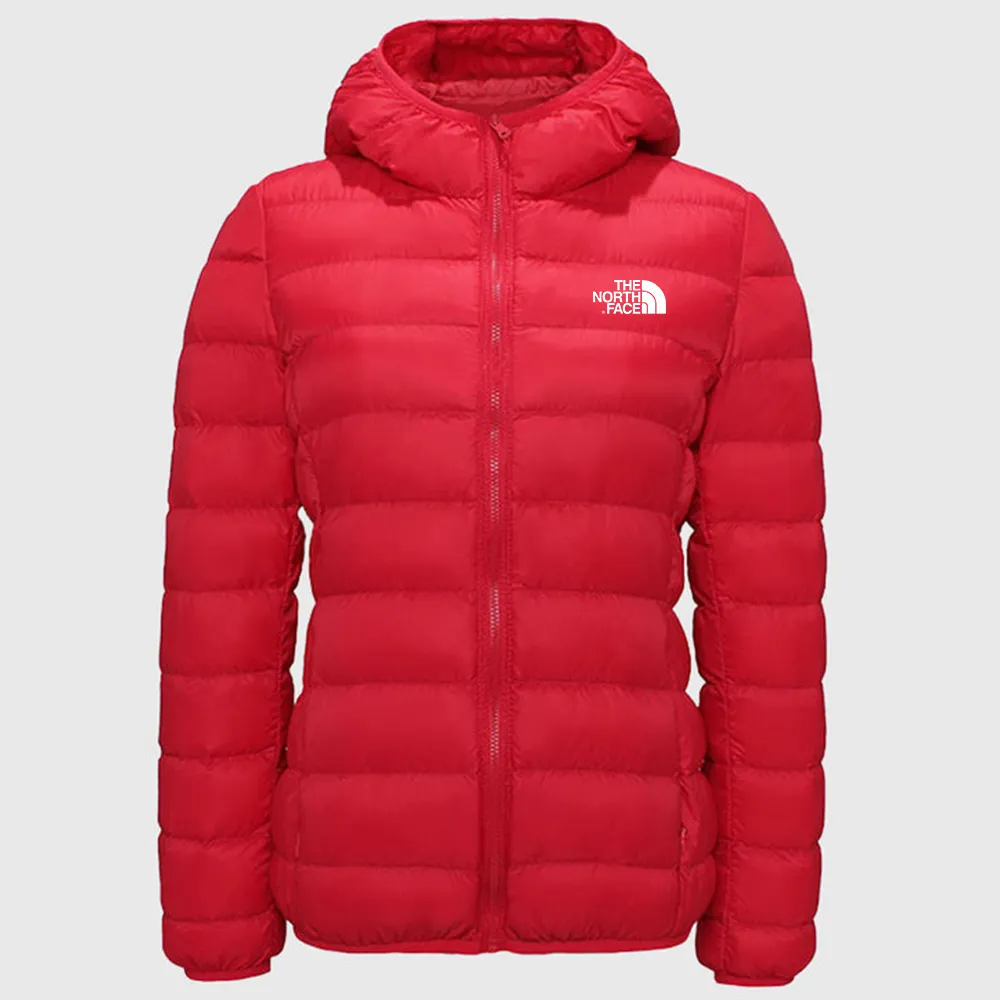 Chaqueta extragrande con capucha y plum��n plegable