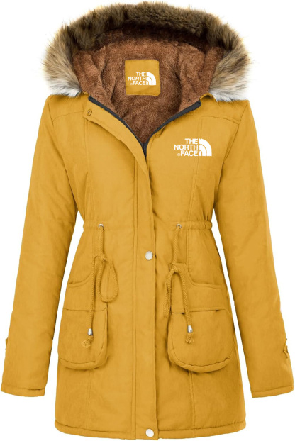 The Nokdjrth Face - Parka Invernale Donna in Lana - Elegante e Caldo