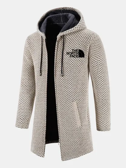 2024 THE NORTH FACE-Cappotto lungo in cashmere testurizzato con cappuccio