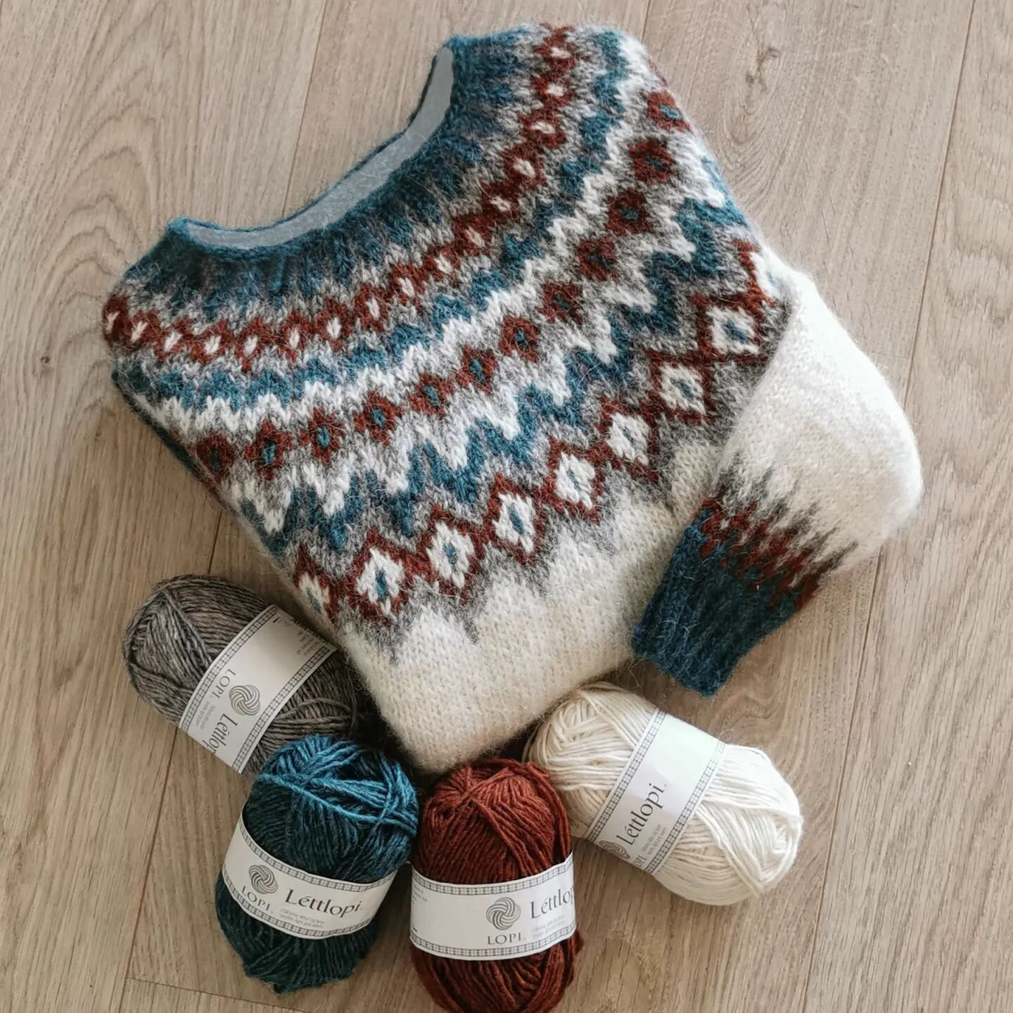 Maglione vintage a contrasto con Fairman Island