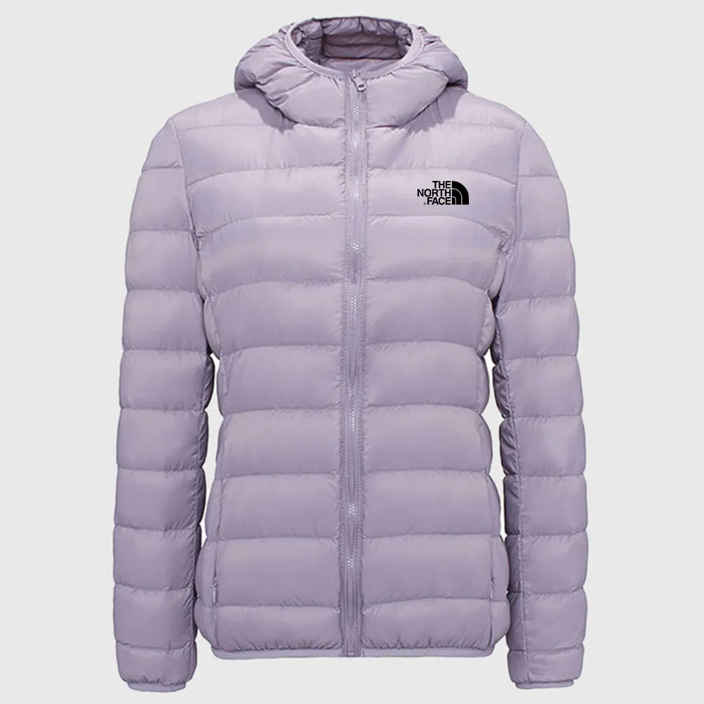 Chaqueta extragrande con capucha y plum??n plegable