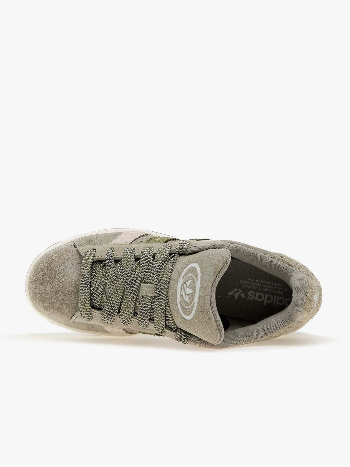 Sneakers Campus 00S IF1822 in pelle oliva/argento