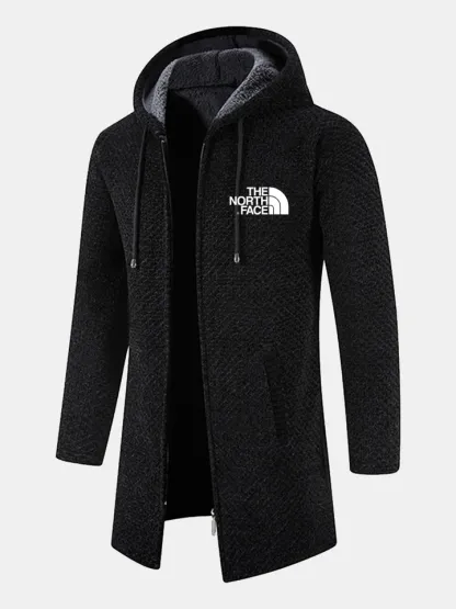 2024 THE NORTH FACE-Cappotto lungo in cashmere testurizzato con cappuccio
