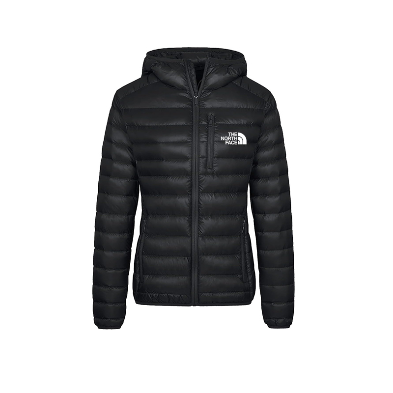 2025 TNF® Giacca invernale leggera con cappuccio e piumino ripiegabile da donna