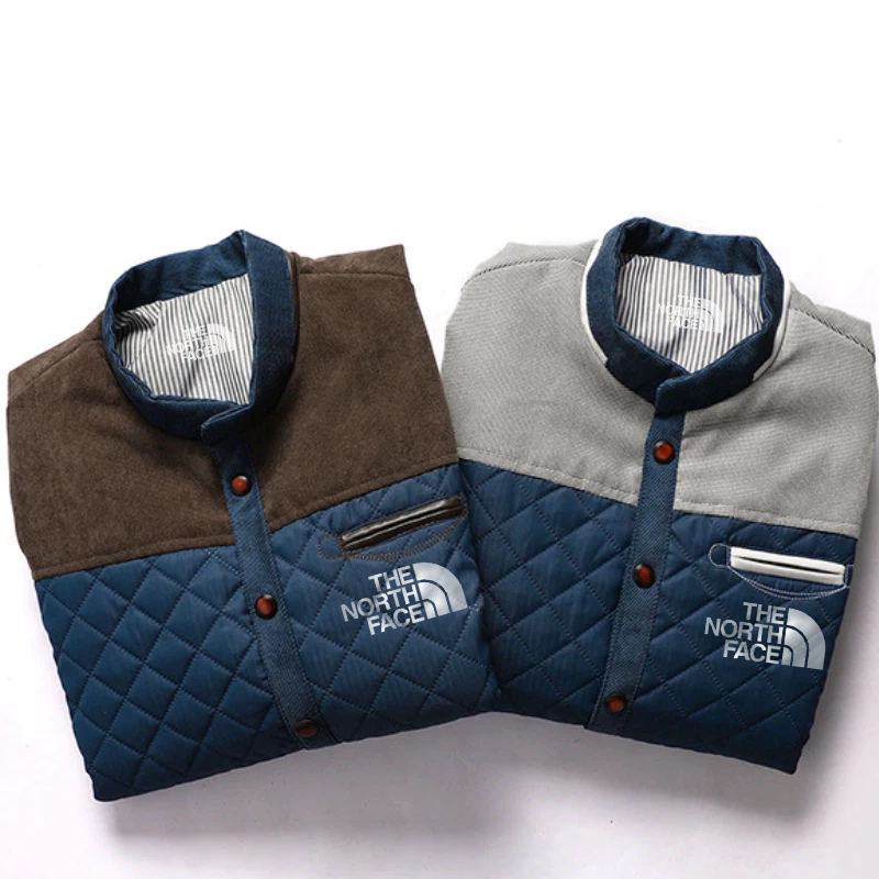 Giacca casual con bottoni e colletto rialzato da uomo The Nokdjrth Face