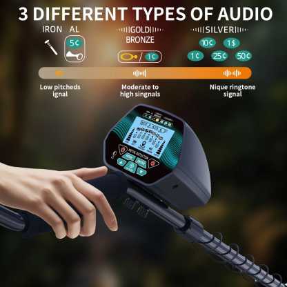 The GT3028 underground metal detector can perform multifunctional detection on various types of terrain.