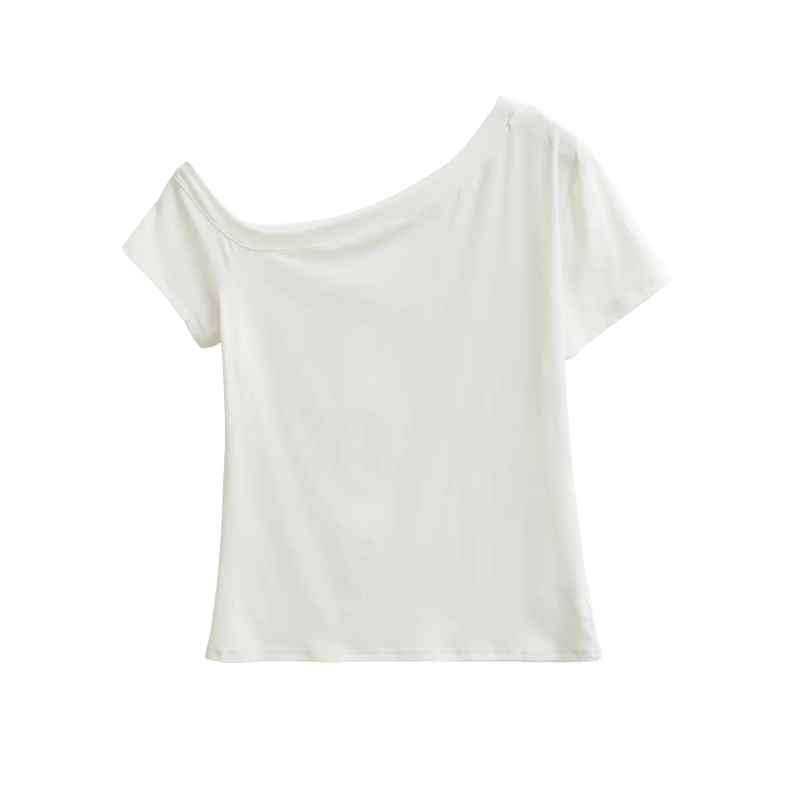 BLANK ONE SHOULDER TEE
