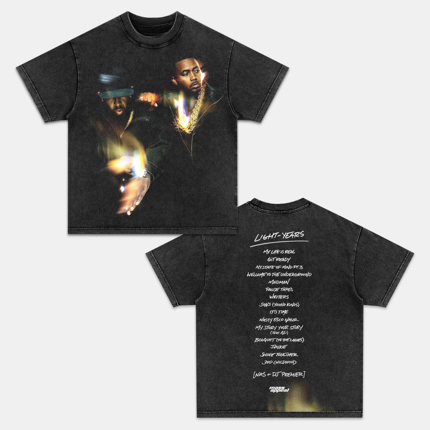 LIGHT-YEARS & NAS AND DJ PREMIER TEE