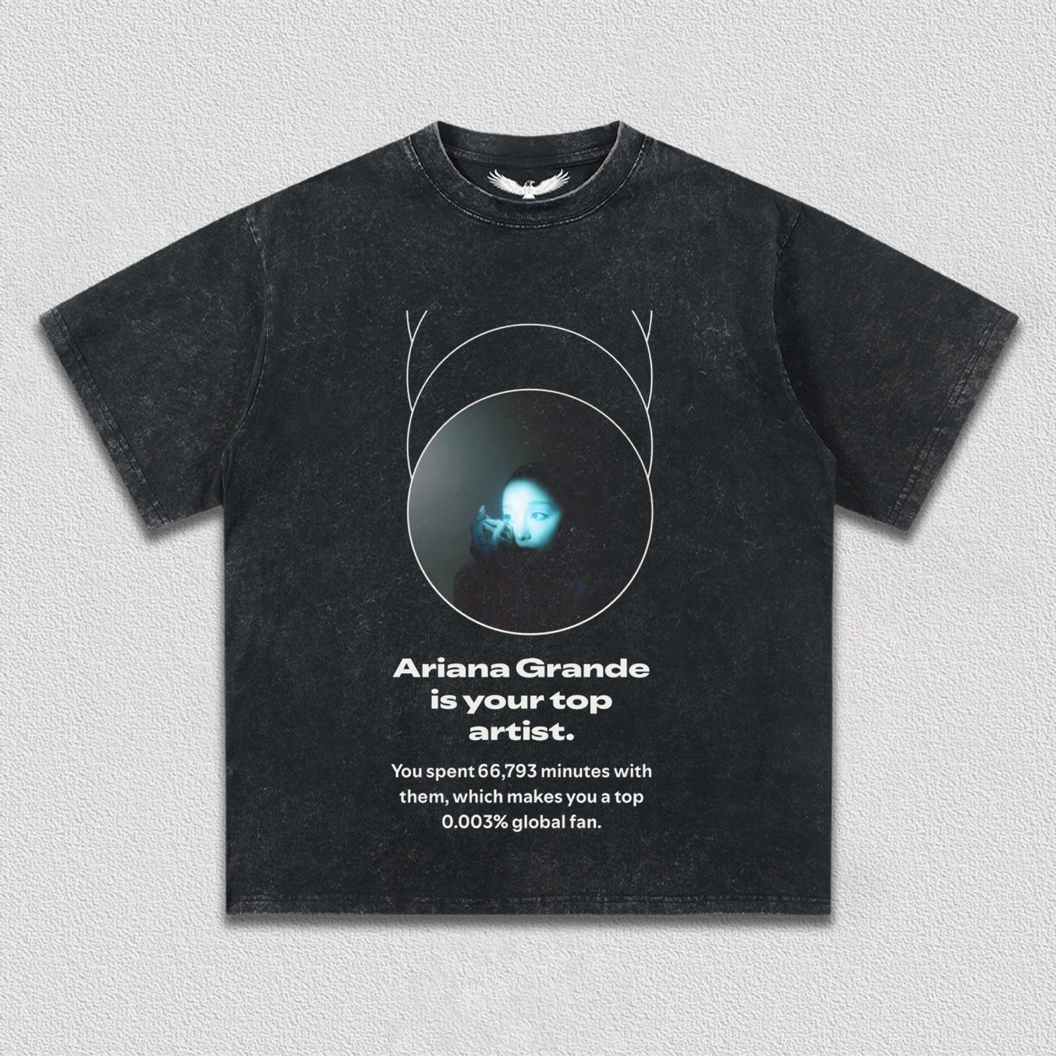 Ariana grande is your top artist(number can be changed)