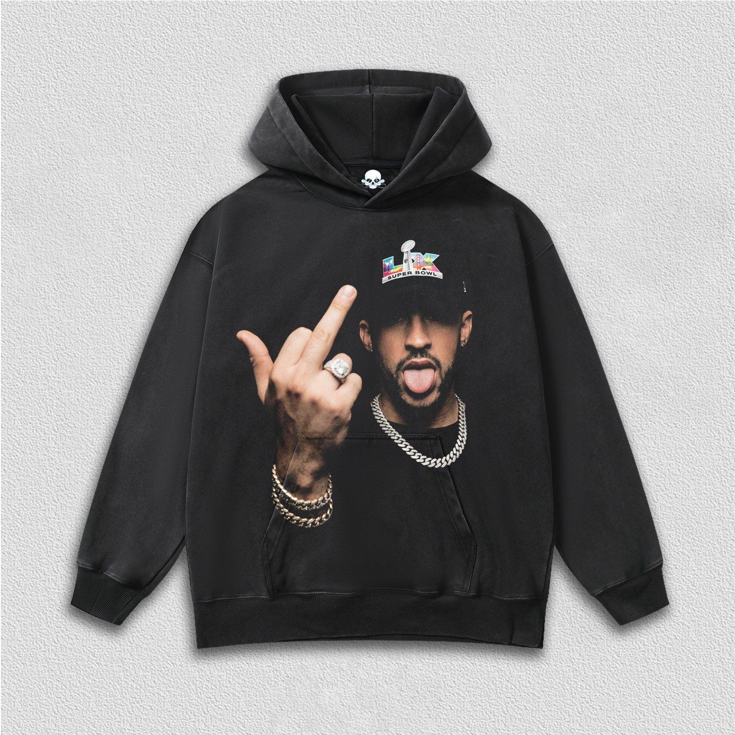 BAD BUNNY & 2026 SUPER BOWL TEE&HOODIE 4.3