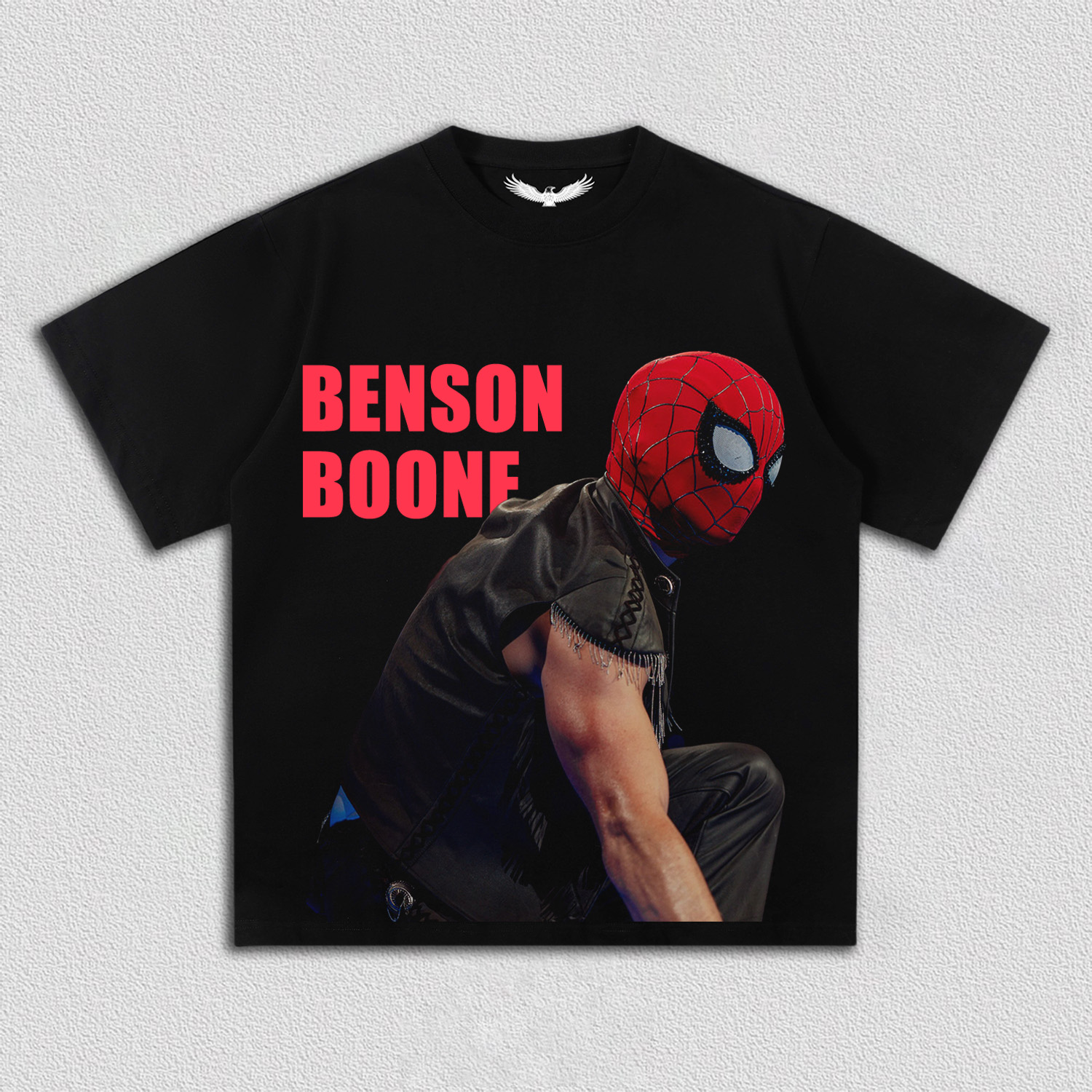 Benny Wanted Man Tour spider man tee