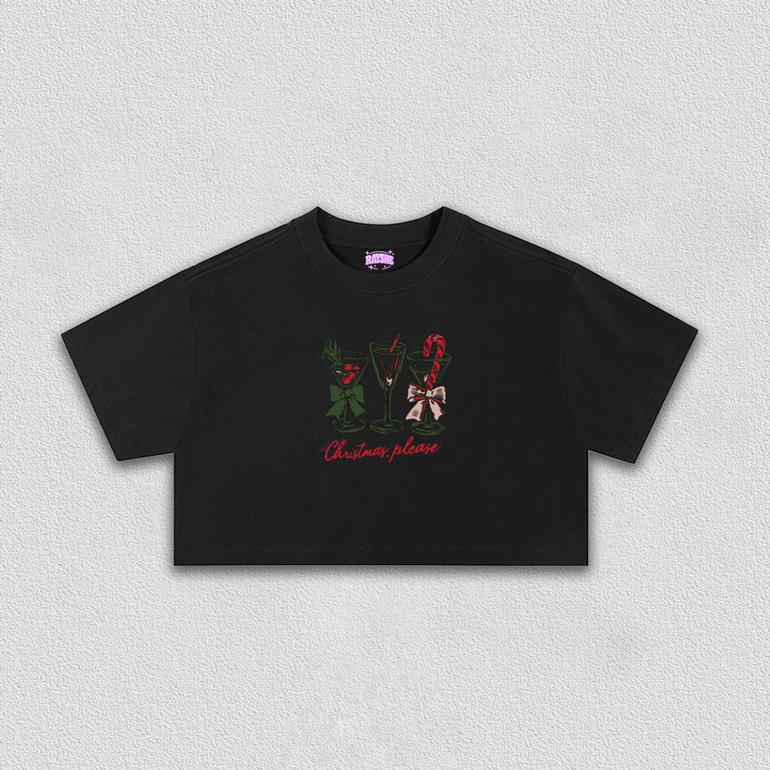 Christmas Collection Crop Tee-4