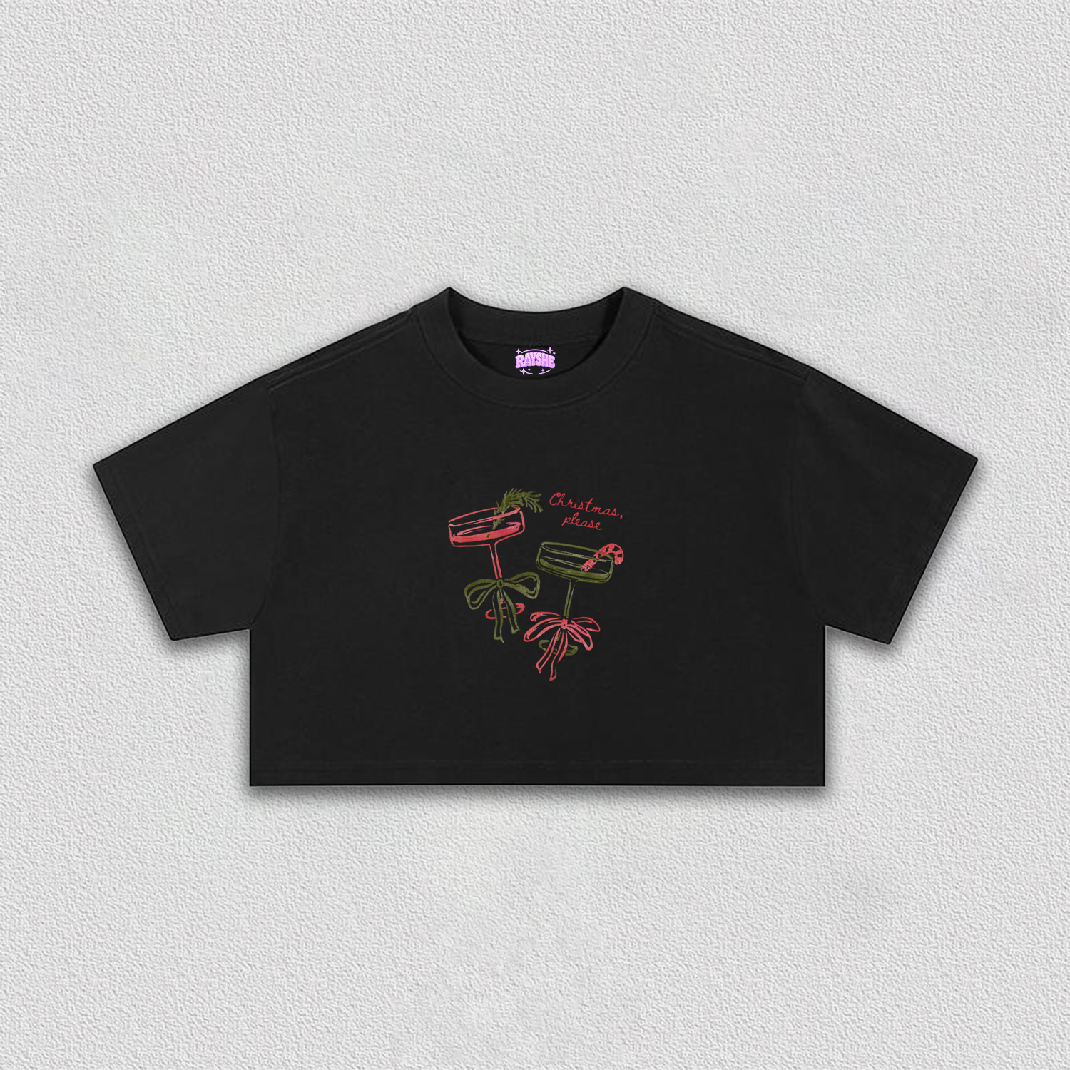 Christmas Collection Crop Tee-3