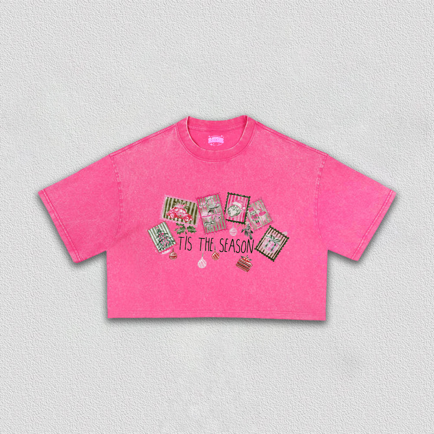Christmas Collection Crop Tee-5
