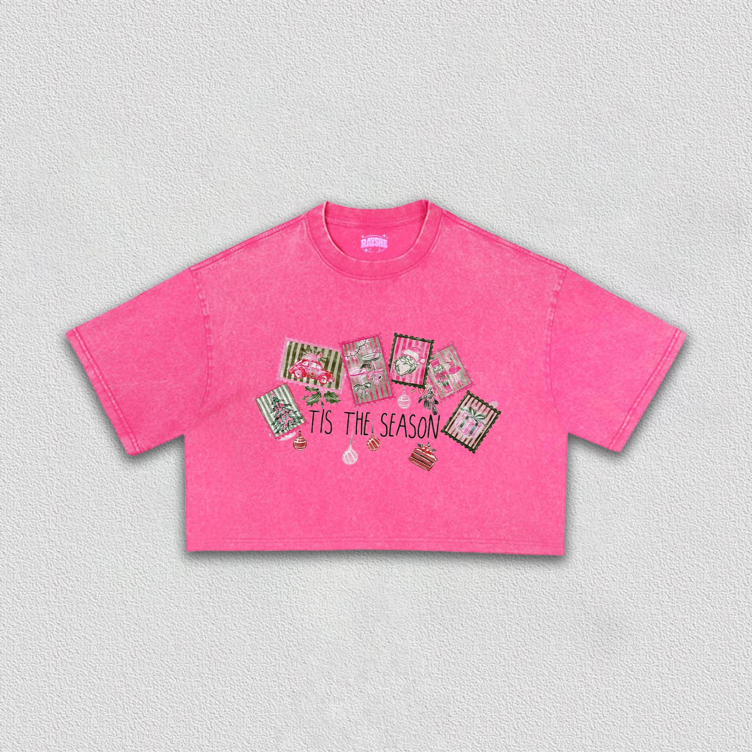 Christmas Collection Crop Tee-5