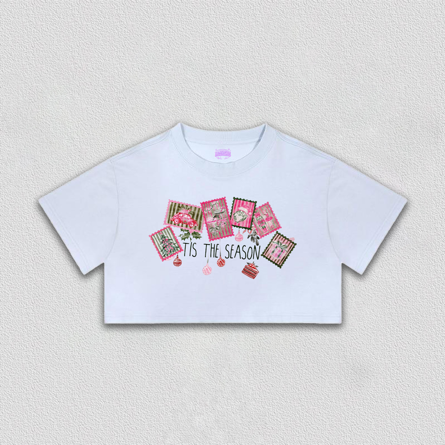 Christmas Collection Crop Tee-5