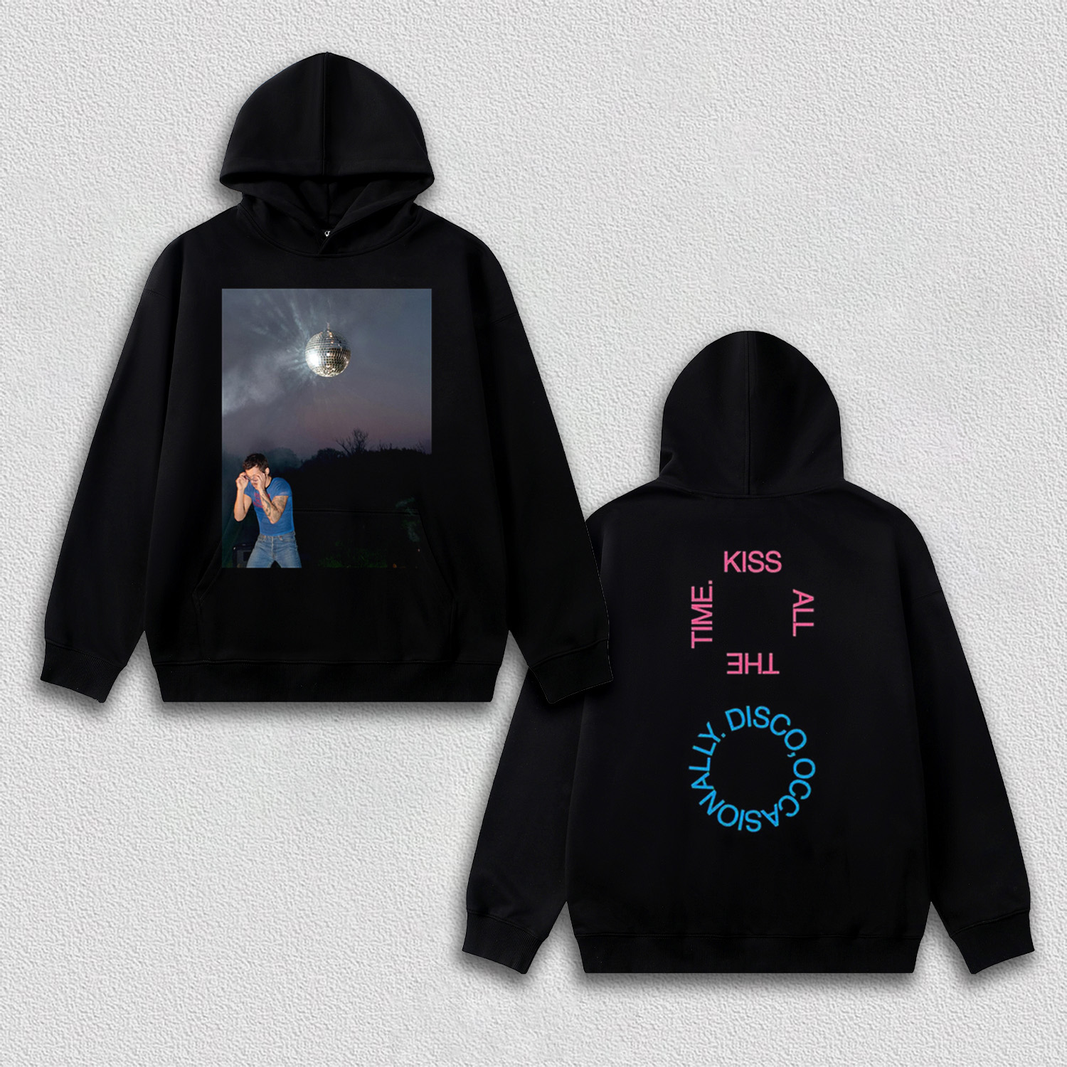 HARRY STYLES & KISS ALL THE TIME TEE&HOODIE 2.2