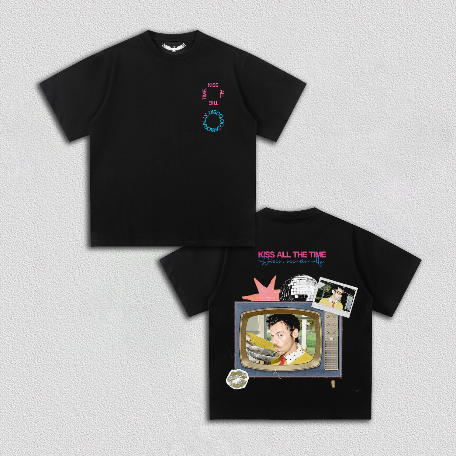 HARRY STYLES & KISS ALL THE TIME TEE 4.3