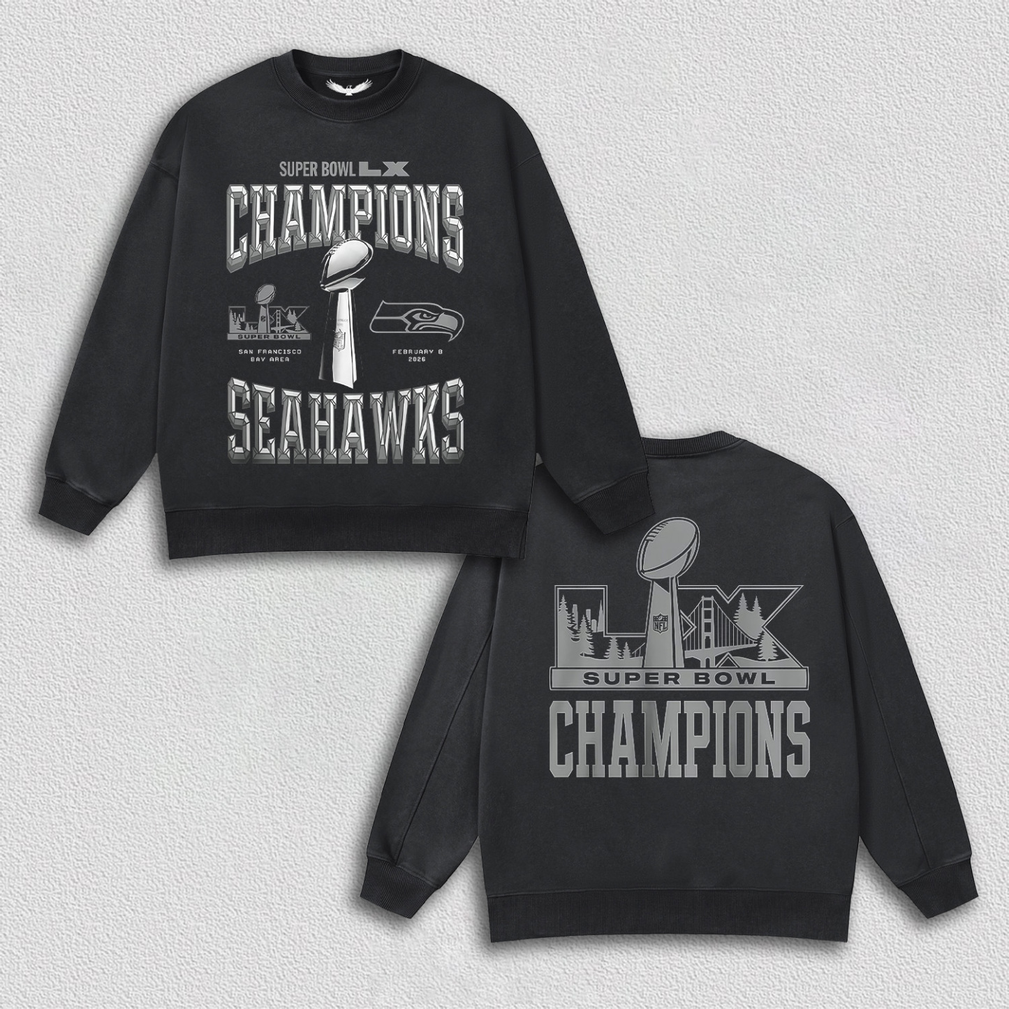 SUPER BOWL 2026 CHAMPIONS  TEE&HOODIE