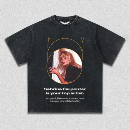 Sabrina Carpenter is your top artist(number can be changed)