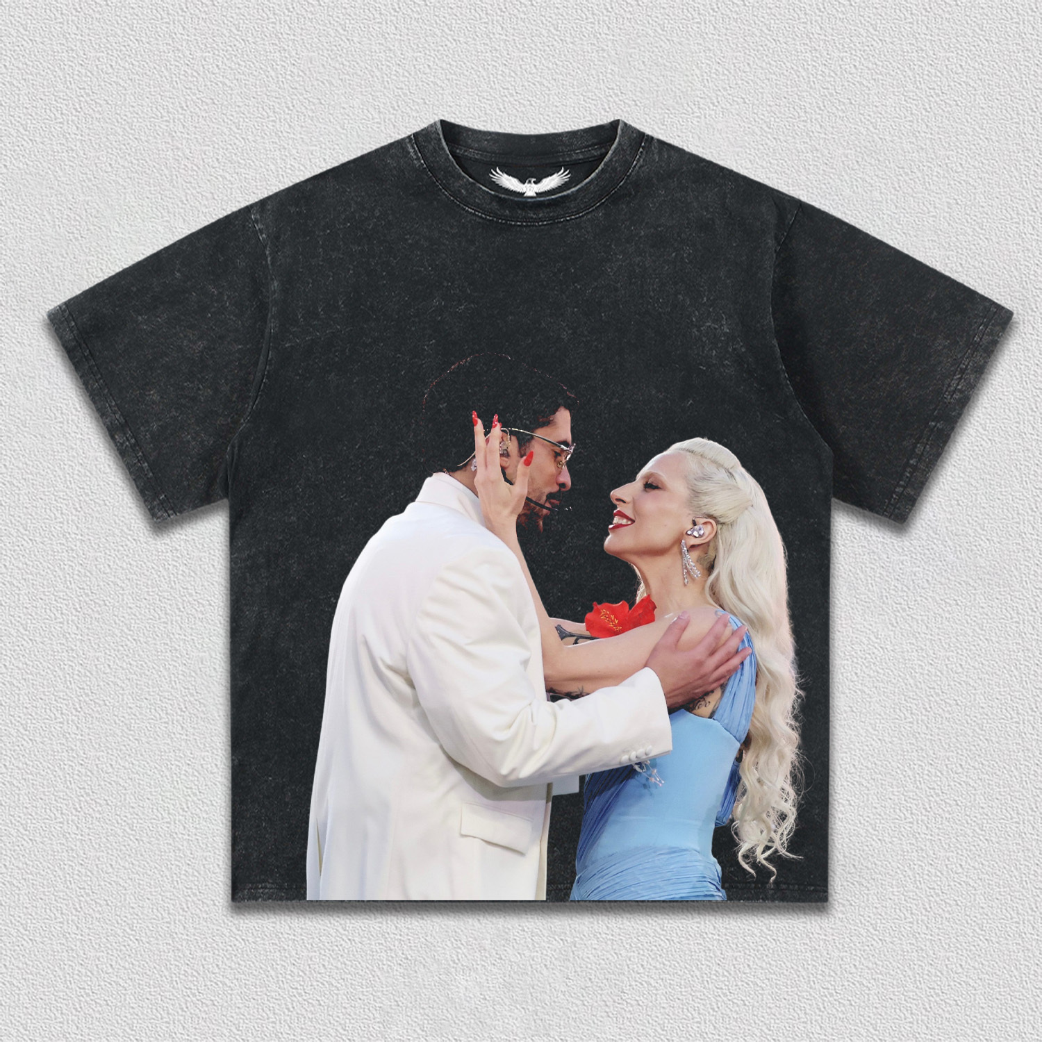 Lady Gaga & Bad Bunny super bowl tee