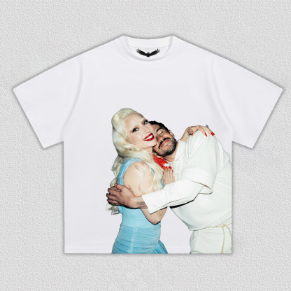 Lady Gaga & Bad Bunny super bowl tee