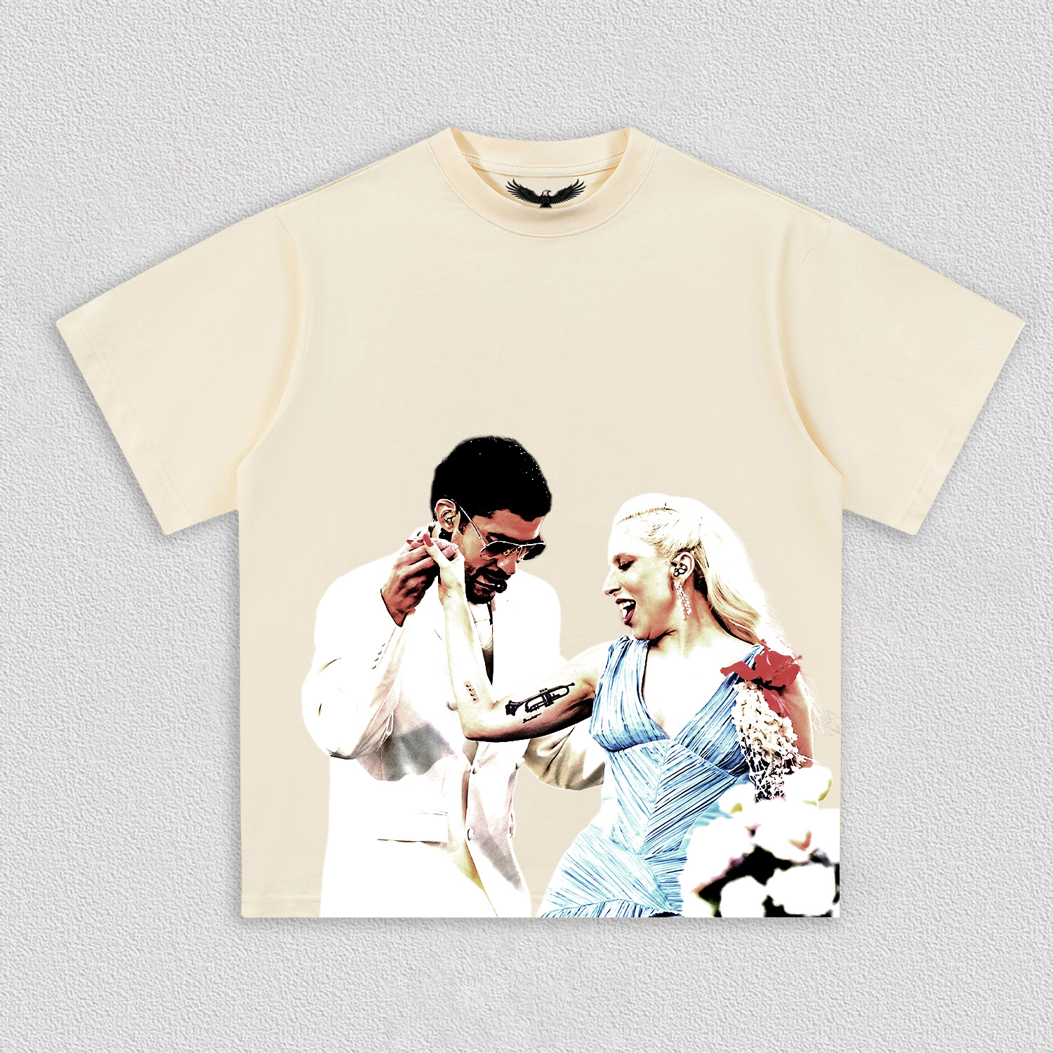 Lady Gaga & Bad Bunny super bowl tee v3