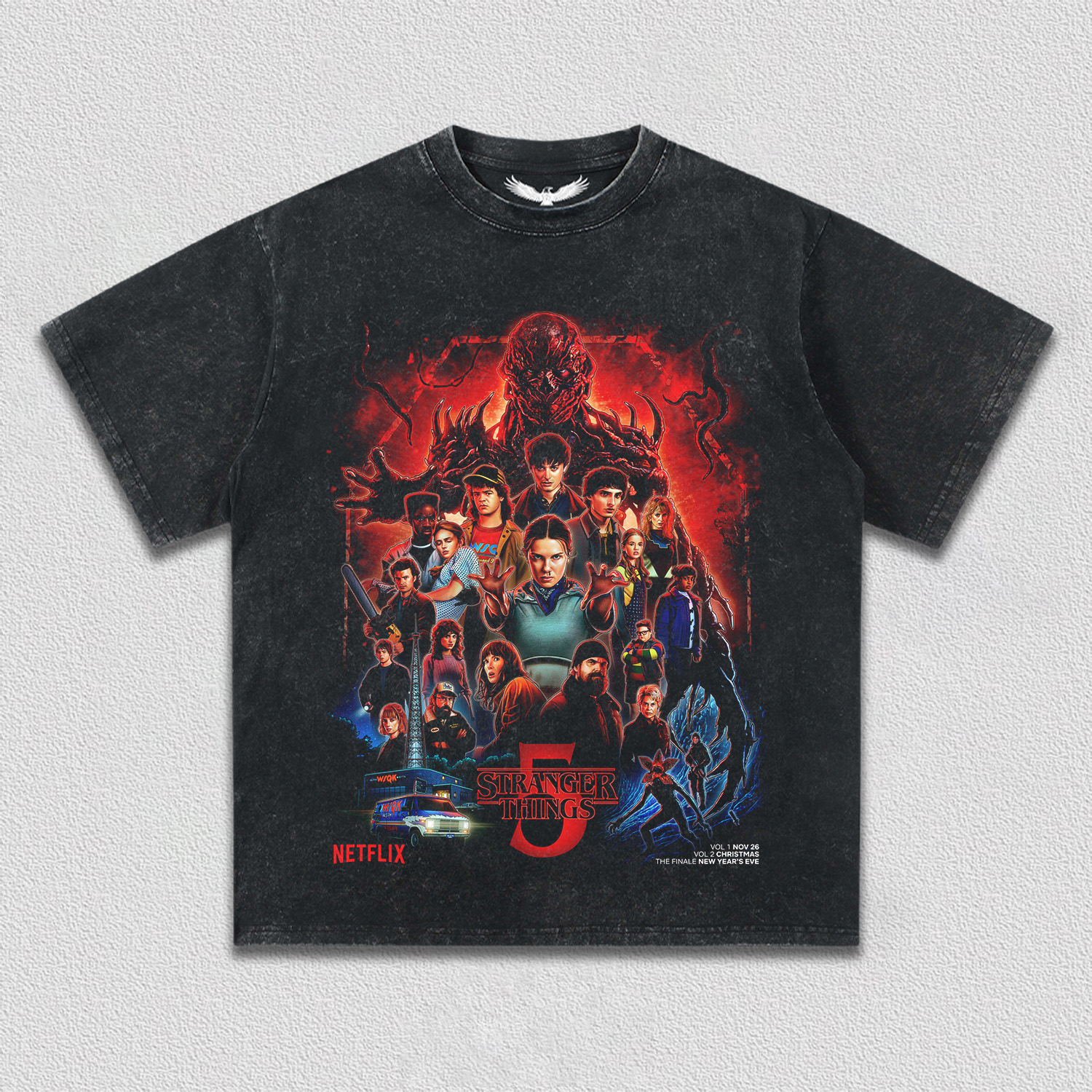 stranger things 5 V7 TEE