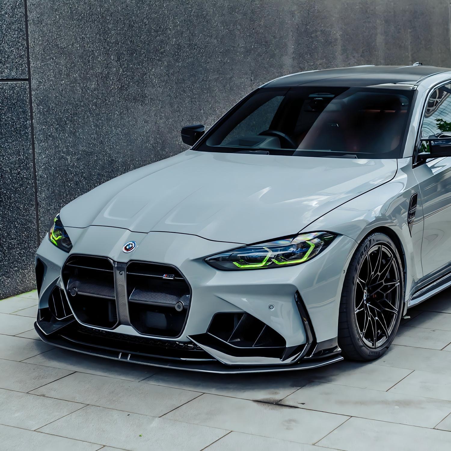 Adro Inc BMW G80, G81 M3 & G82, G83 M4 Front Splitter In Pre Preg Carbon Fibre For Adro Front Bumper-CCO