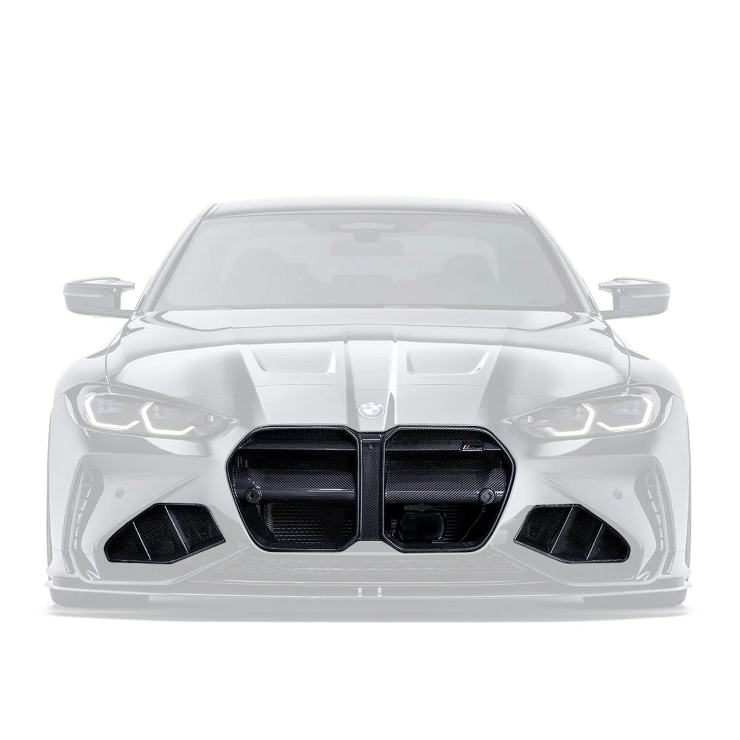 Adro Inc BMW G80, G81 M3 & G82, G83 M4 Front Grille & Front Ducts In Pre Preg Carbon Fibre-CCO