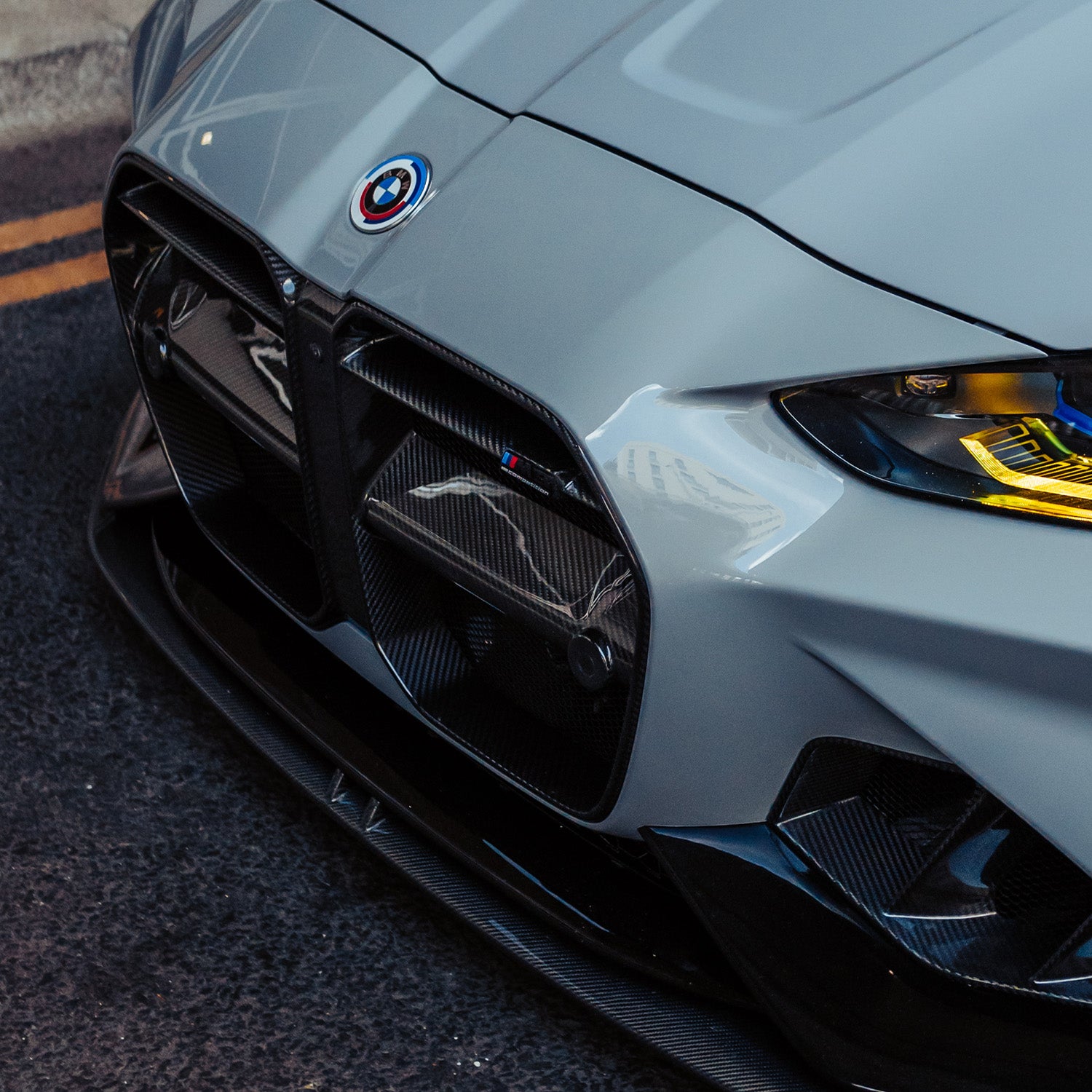 Adro Inc BMW G80, G81 M3 & G82, G83 M4 Front Grille & Front Ducts In Pre Preg Carbon Fibre