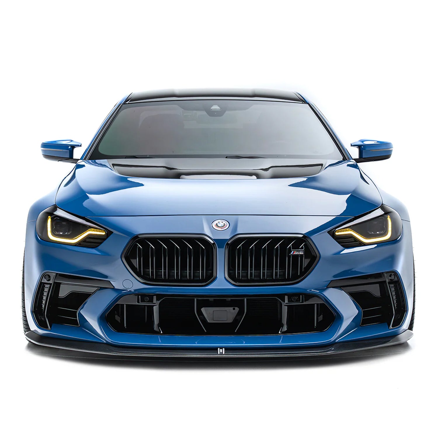 Adro Inc BMW G87 M2 Gloss Carbon Fibre Front Lip For Adro Facelift Front Bumper-CCO
