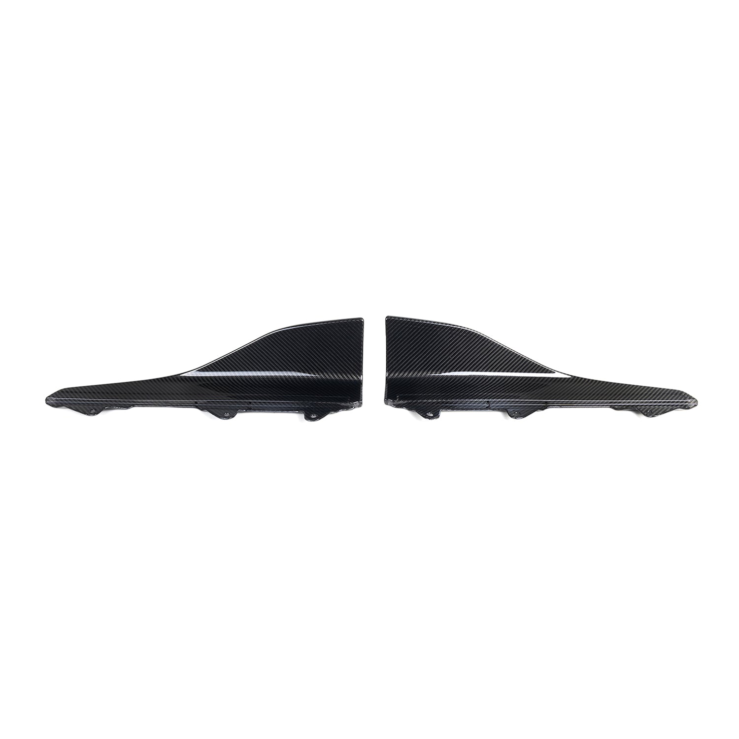 MHC+ BMW M2 F87 Performance Style Side Winglets In Gloss Pre Preg Carbon Fibre (F87 inc Competition)-CCO