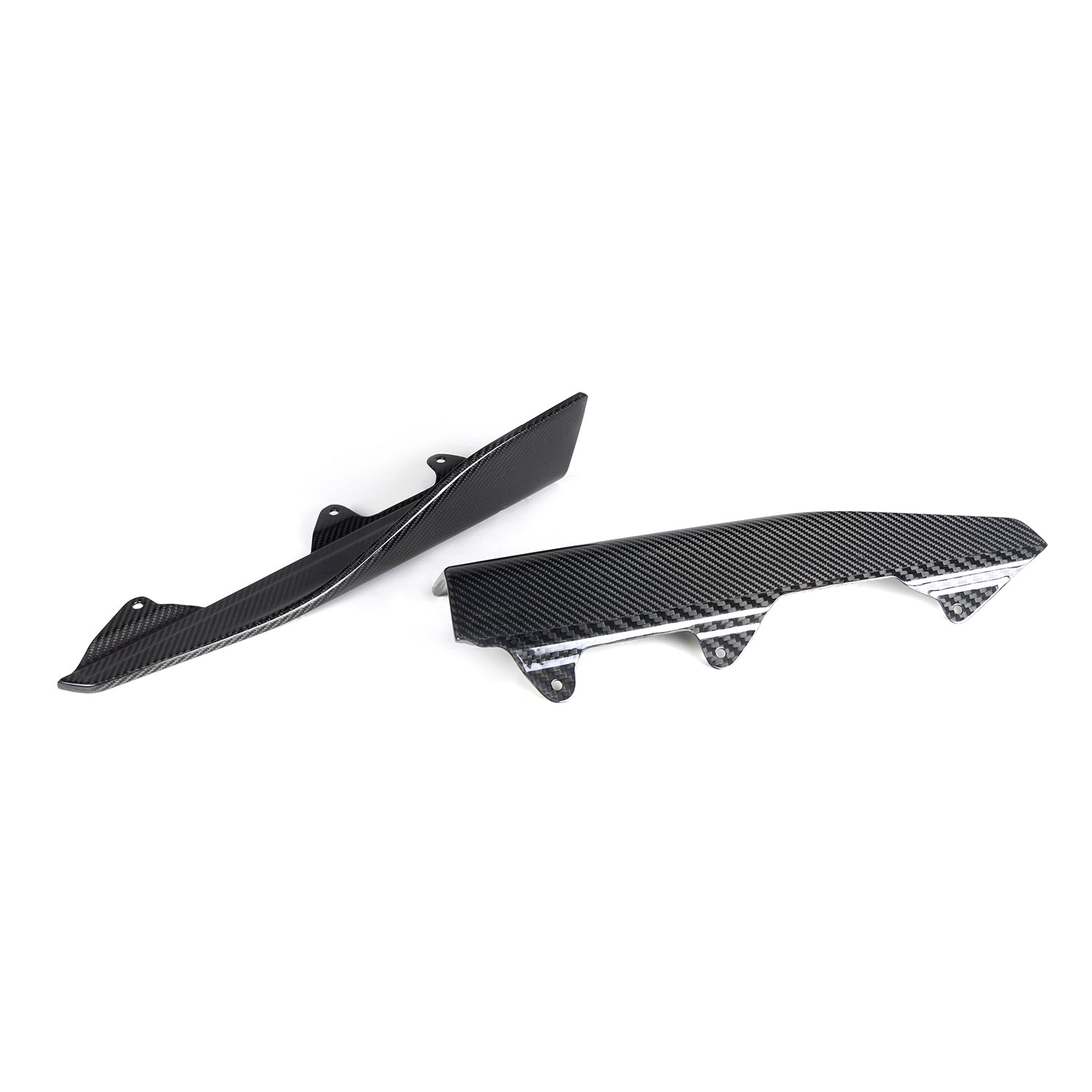 MHC+ BMW M2 F87 Performance Style Side Winglets In Gloss Pre Preg Carbon Fibre (F87 inc Competition)-CCO