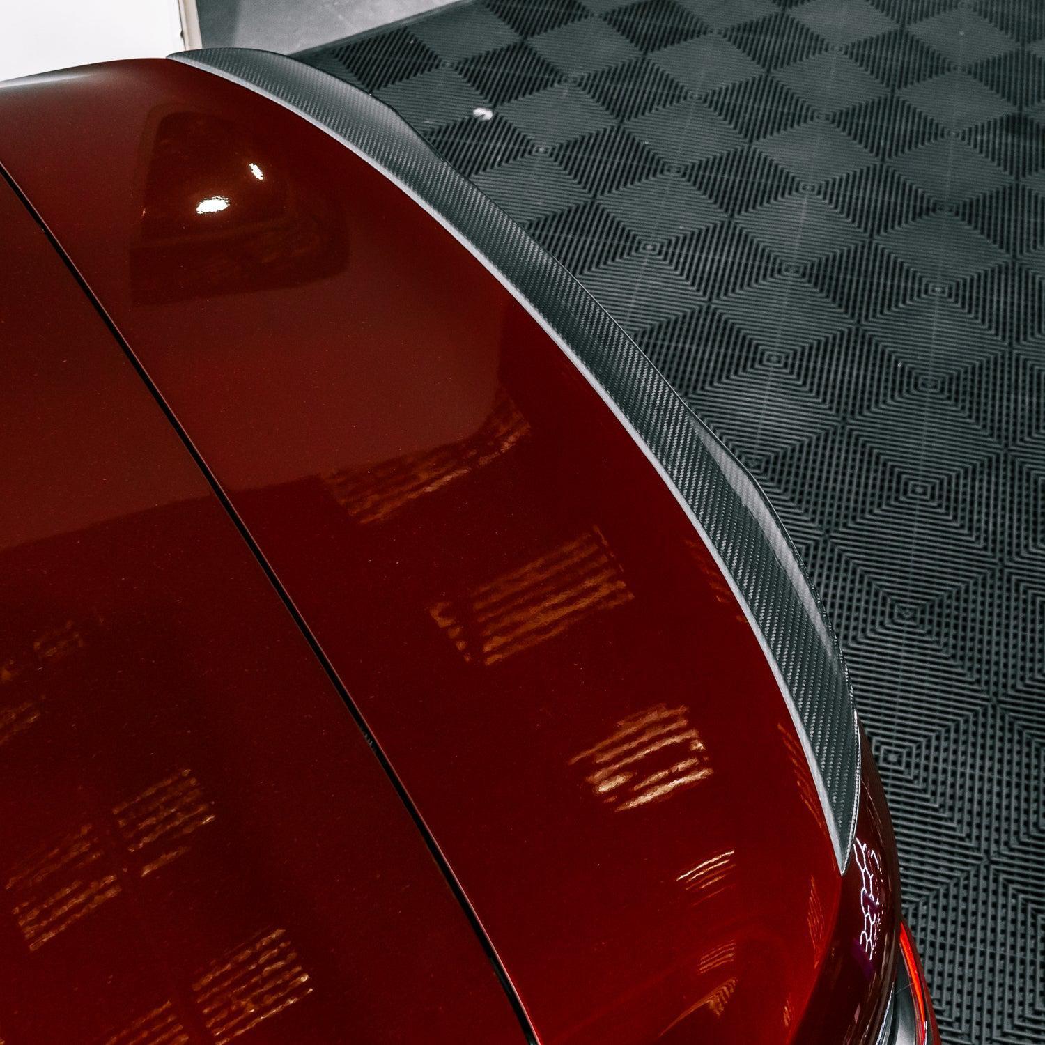 MHC+ BMW M4/4 Series V Style Rear Spoiler In Pre Preg Carbon Fibre (G83/G23)-CCO