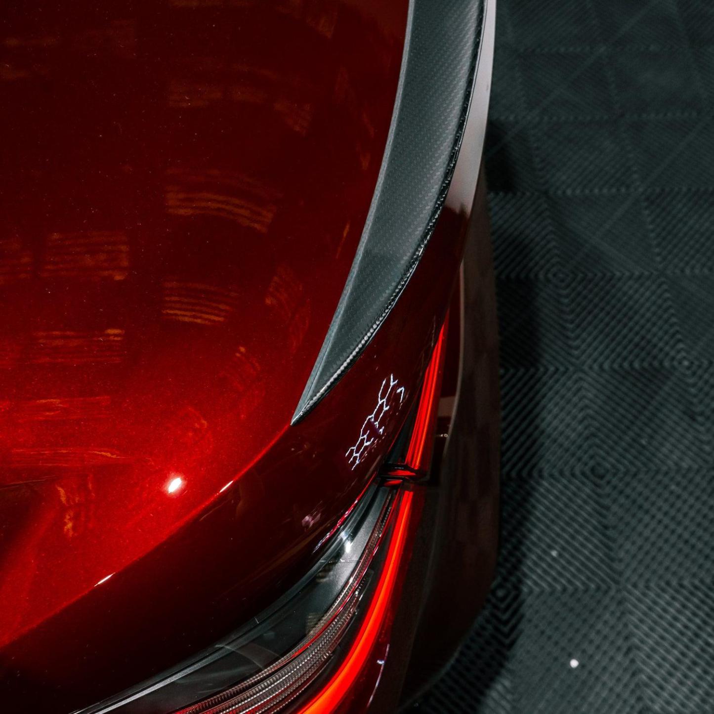 MHC+ BMW M4/4 Series V Style Rear Spoiler In Pre Preg Carbon Fibre (G83/G23)-CCO