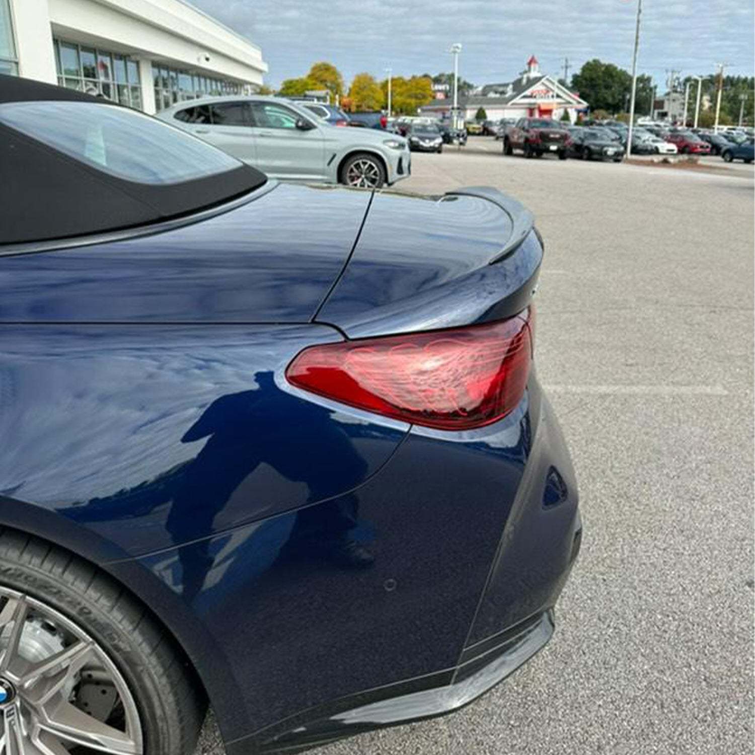 MHC+ BMW M4/4 Series V Style Rear Spoiler In Pre Preg Carbon Fibre (G83/G23)-CCO