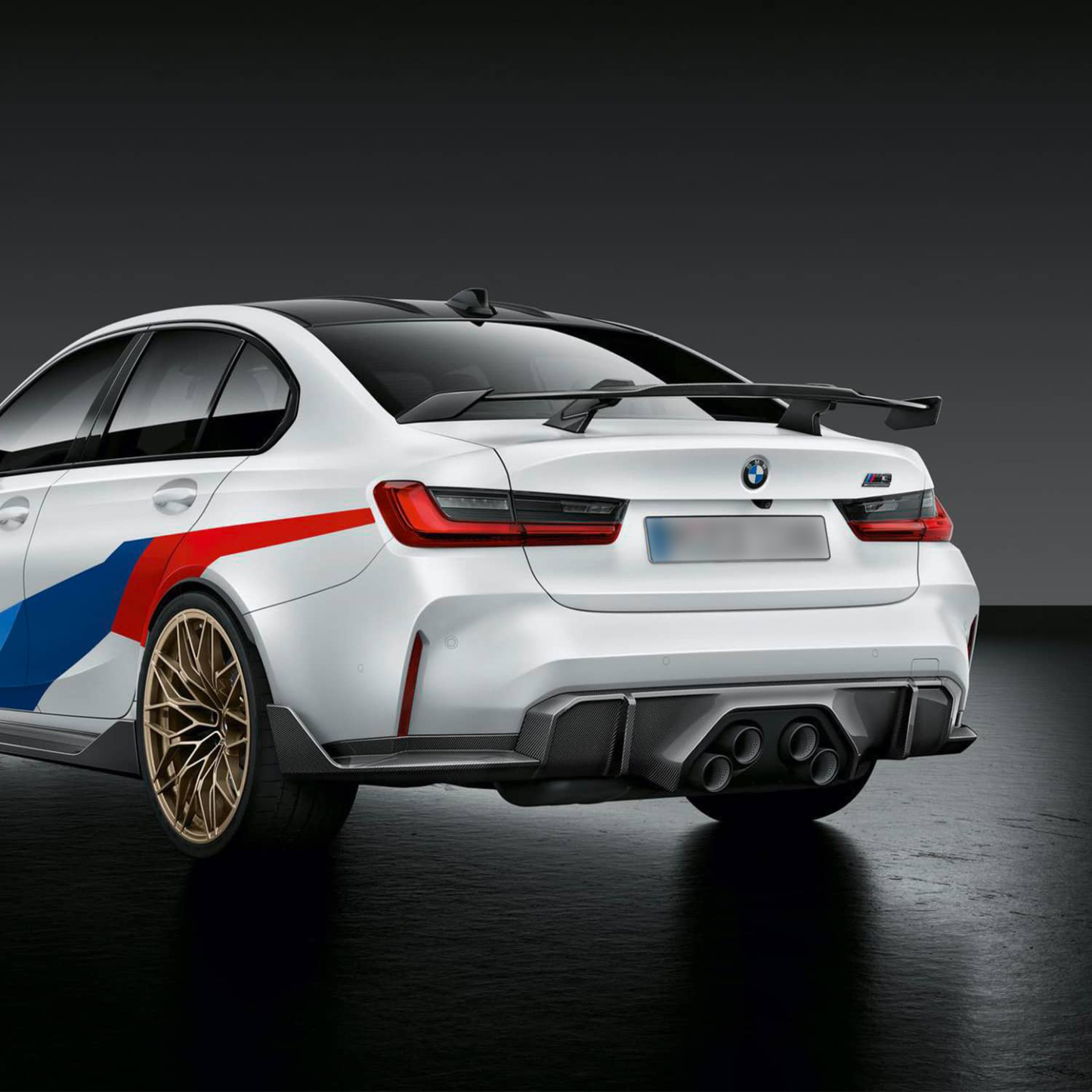 BMW Genuine M Performance G80 M3 G82 M4 Trio Exhaust Diffuser in Prepreg Carbon Fibre-CCO