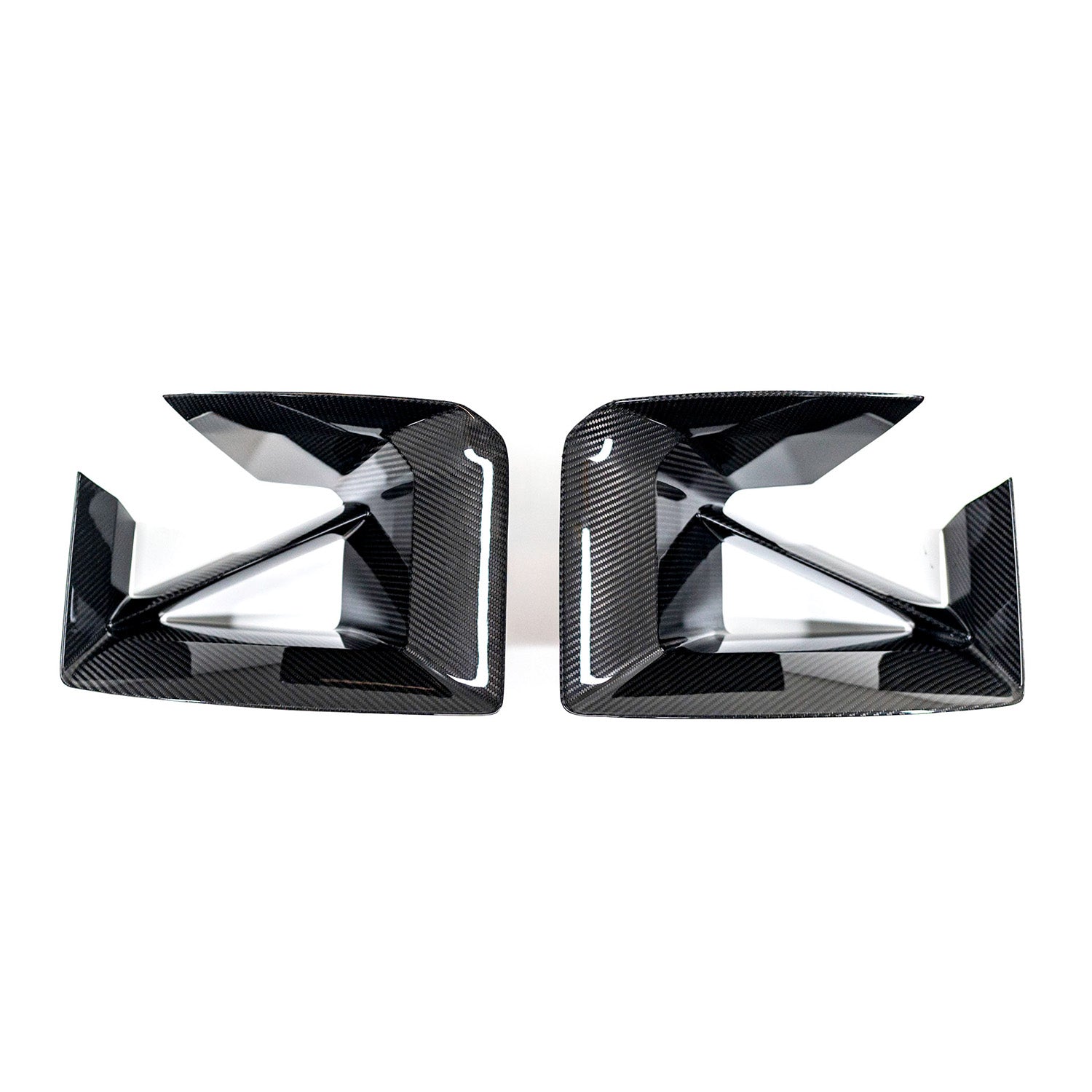 Genuine BMW M2 M Performance Front Air Inlet Set In Gloss Carbon Fibre (G87)-CCO