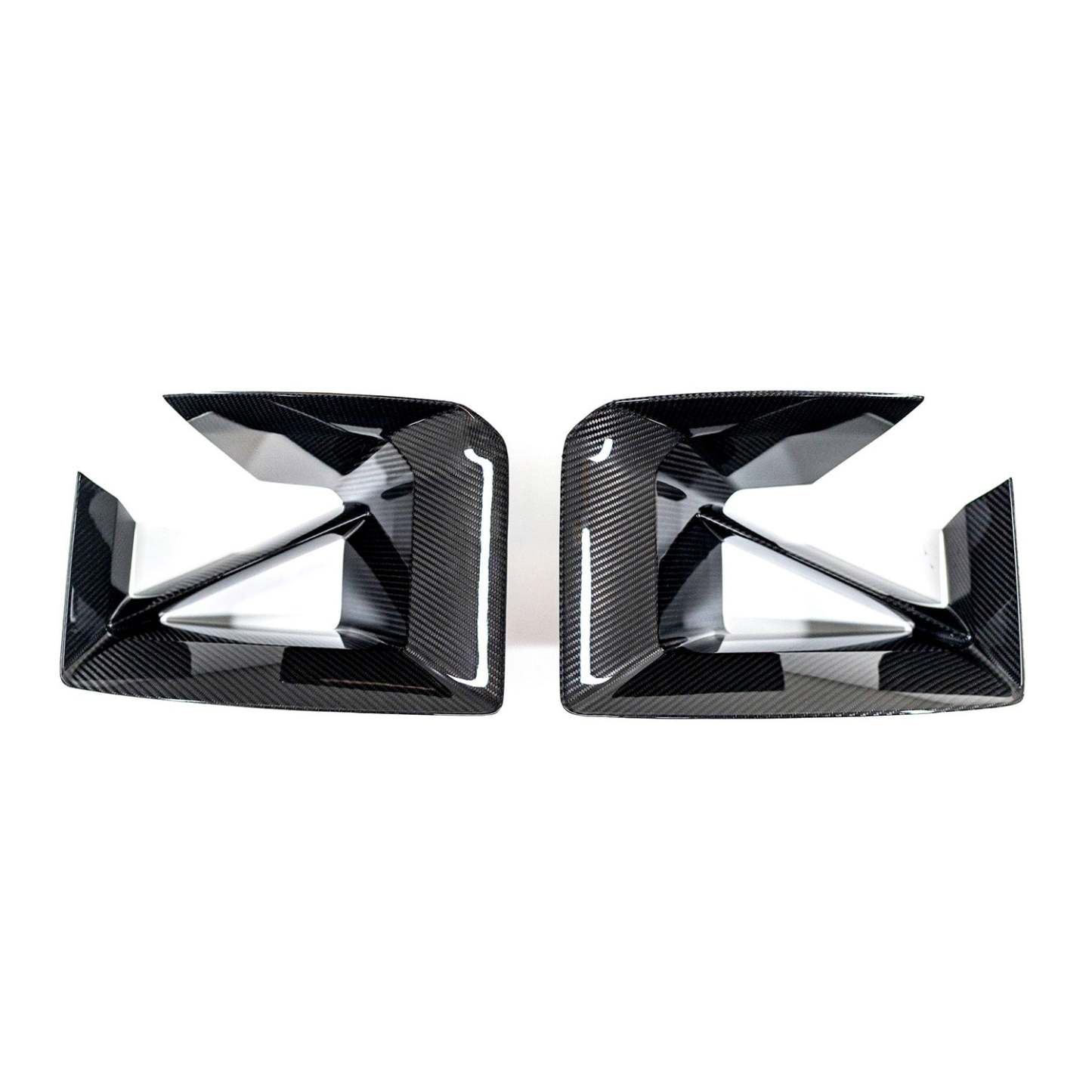 Genuine BMW M2 M Performance Front Air Inlet Set In Gloss Carbon Fibre (G87)-CCO