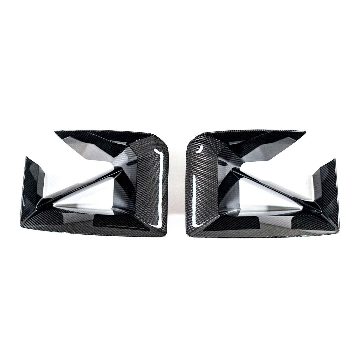 Genuine BMW M2 M Performance Front Air Inlet Set In Gloss Carbon Fibre (G87)-CCO