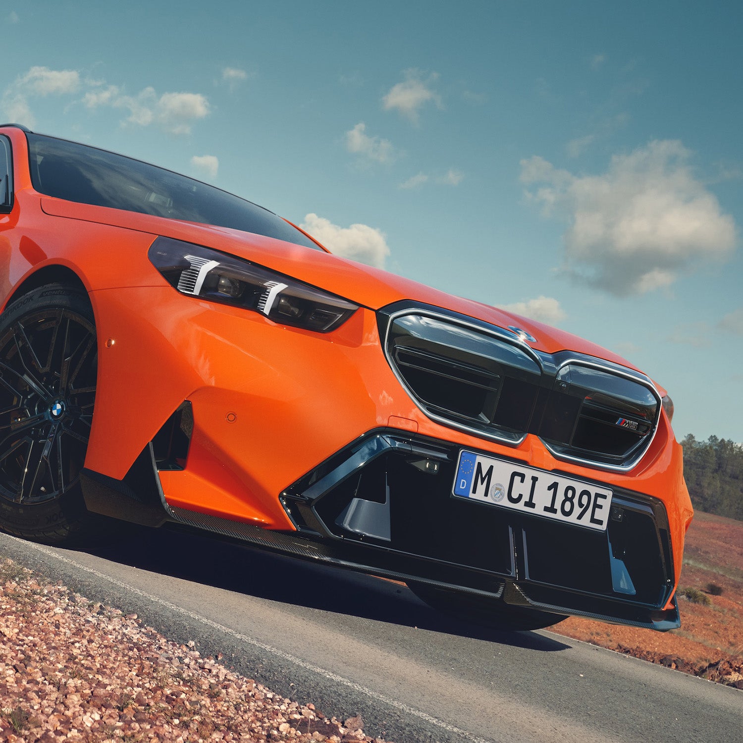 Genuine BMW G90 & G99 M5 M Performance Front Splitter In Gloss Carbon Fibre-CCO