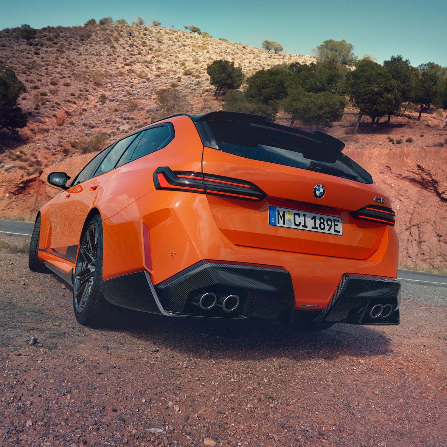 Genuine BMW G90 & G99 M5 M Performance Rear Diffuser In Gloss Carbon Fibre-CCO