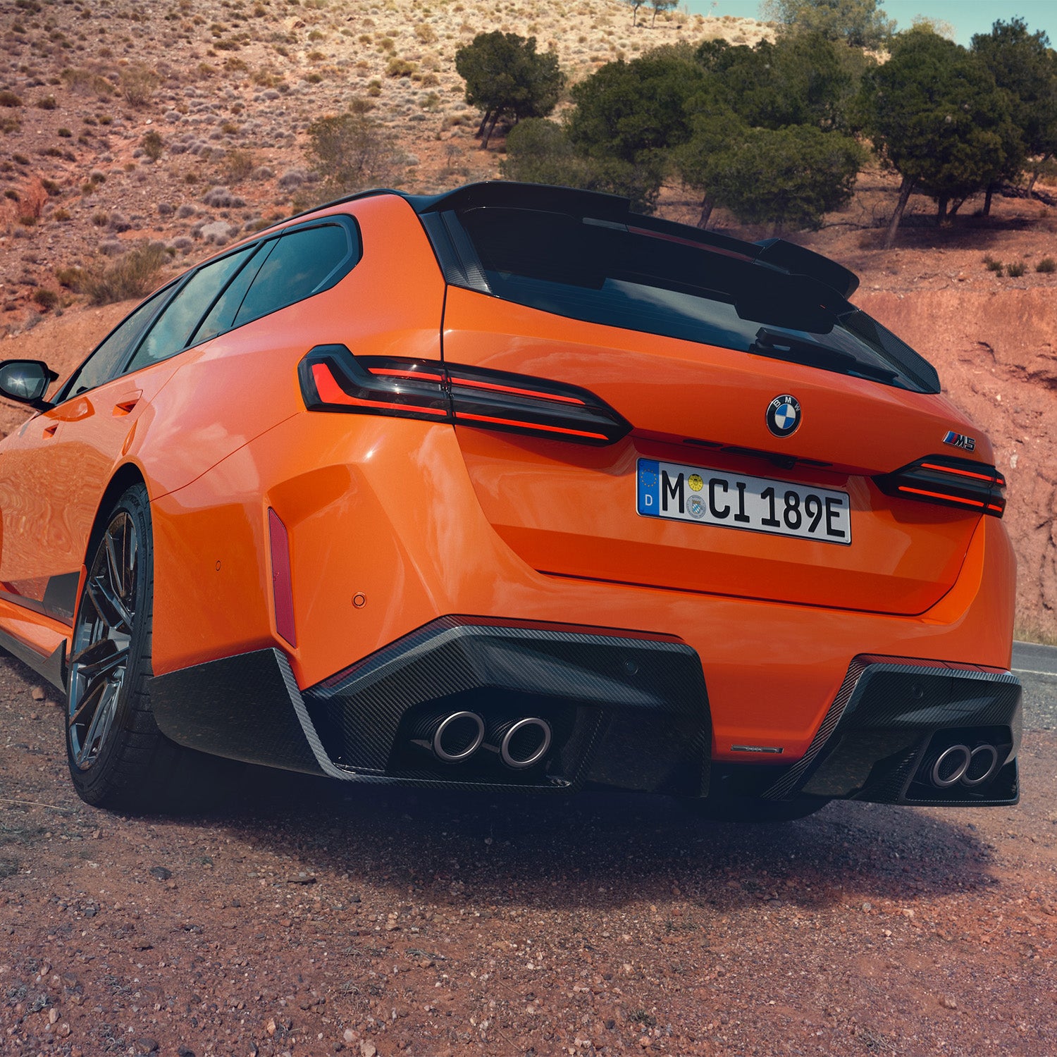 Genuine BMW G90 & G99 M5 M Performance Rear Diffuser In Gloss Carbon Fibre-CCO