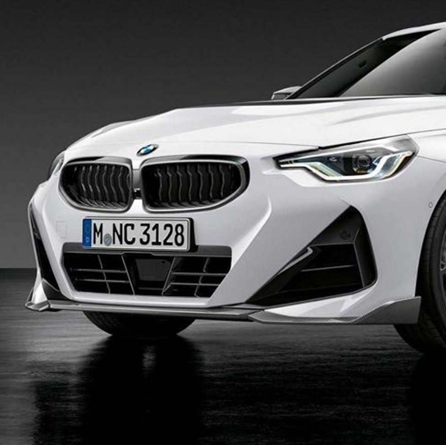 M Performance 3PC Front Splitter for BMW 2 Series M240i G42 (2021+) in Carbon Fibre-CCO