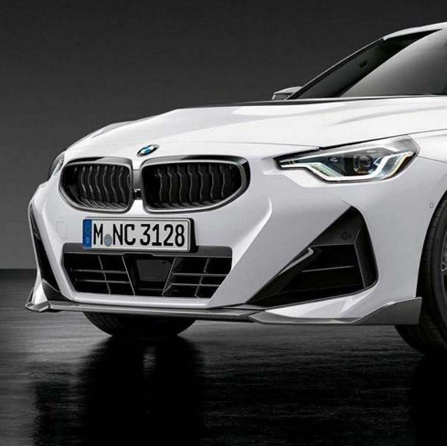 M Performance 3PC Front Splitter for BMW 2 Series M240i G42 (2021+) in Carbon Fibre-CCO